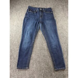 Seven7 Mid Rise Skinny Jeans Womens 10 Dark Wash Indigo Stretch Denim